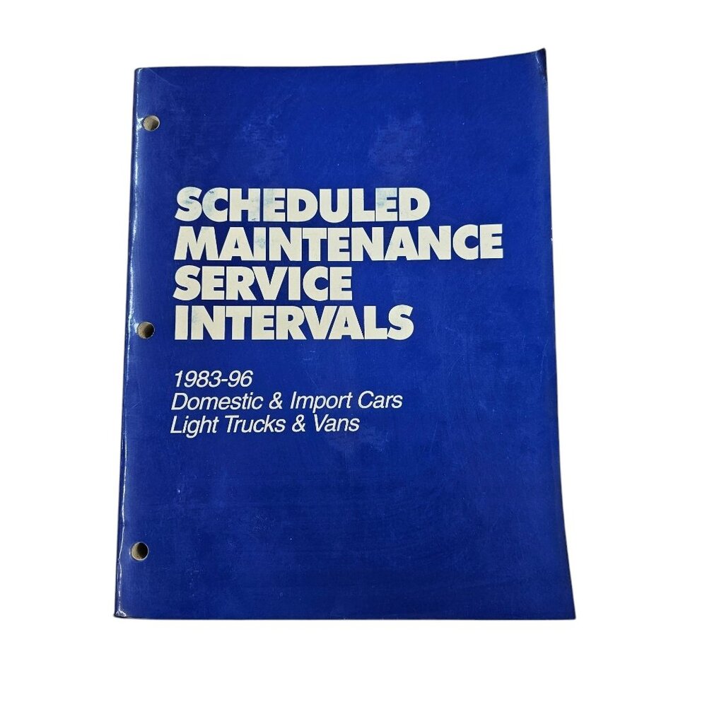 Mitchell Maintenance Service Intervals 1983 - 96 Domestic Import Cars Truck Vans